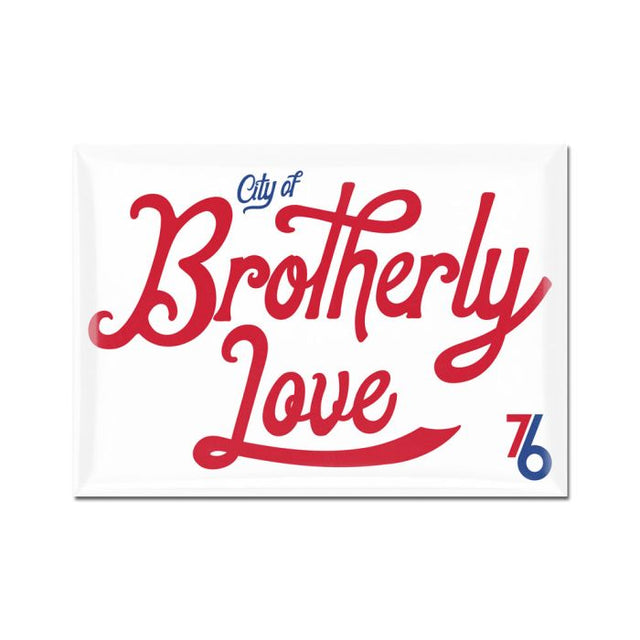 费城 76 人队金属磁铁 2.5 英寸 x 3.5 英寸