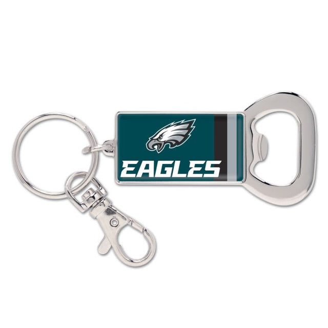 Llavero con abrebotellas de los Philadelphia Eagles RECTANGULAR