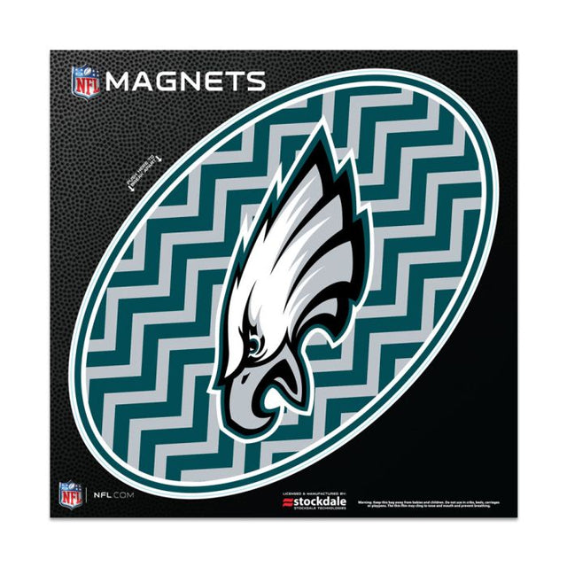 Imanes para exteriores CHEVRON de los Philadelphia Eagles de 6" x 6"