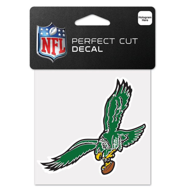 Calcomanía de color de corte perfecto con el logotipo clásico de los Philadelphia Eagles, 4 x 4 pulgadas