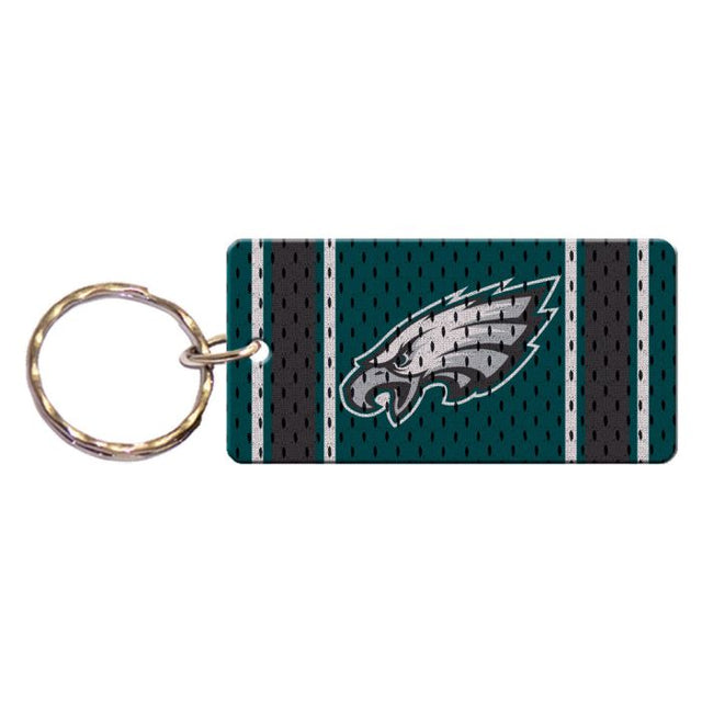 Llavero rectangular con la camiseta de los Philadelphia Eagles