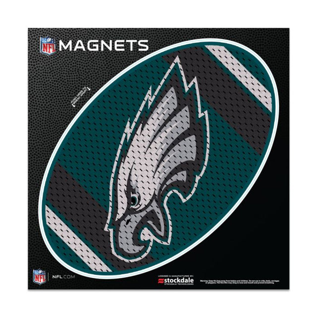 Imanes para exteriores con la camiseta de los Philadelphia Eagles, 6" x 6"