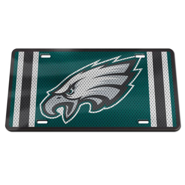 Matrícula acrílica especial con la camiseta de los Philadelphia Eagles
