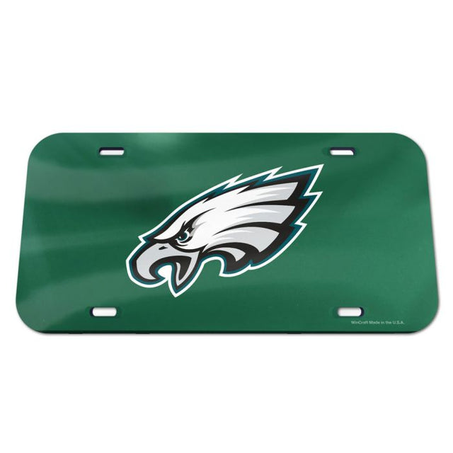 Placa de matrícula acrílica especial con el logotipo de los Philadelphia Eagles
