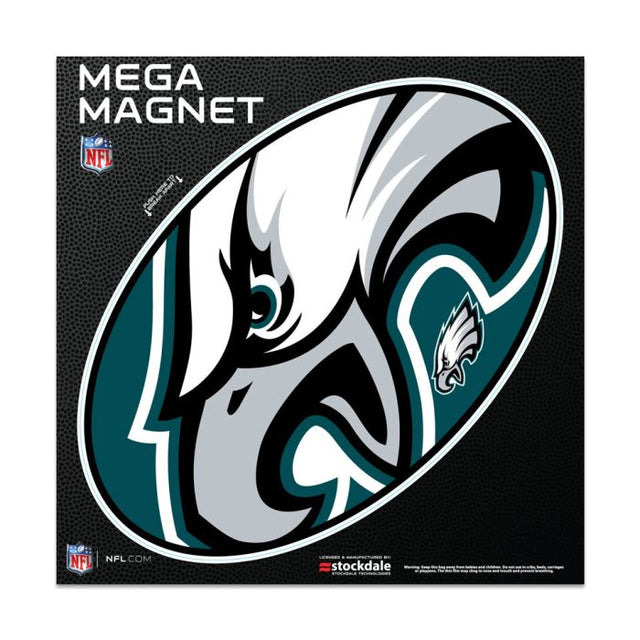 Imanes mega para exteriores de los Philadelphia Eagles, 6" x 6"