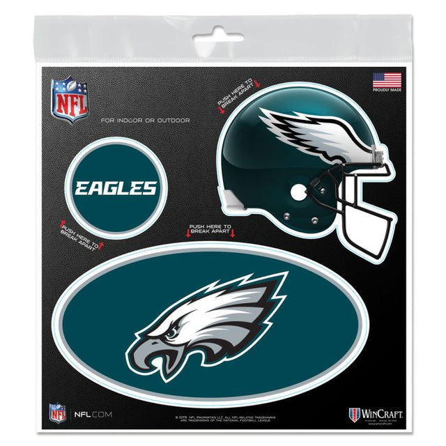 Imanes para exteriores de los Philadelphia Eagles, 6" x 6"