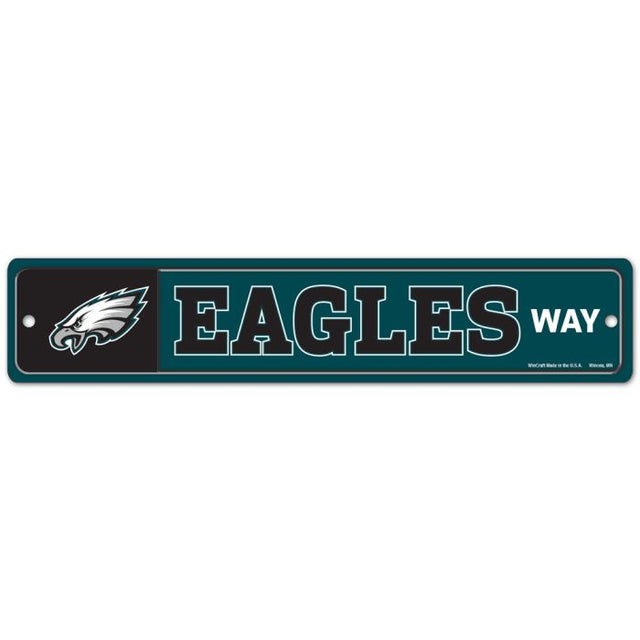 Letrero de calle/zona de los Philadelphia Eagles de 3,75" x 19"