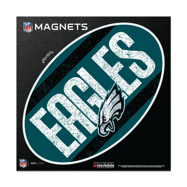 Imanes para exteriores vintage de los Philadelphia Eagles, 6" x 6"