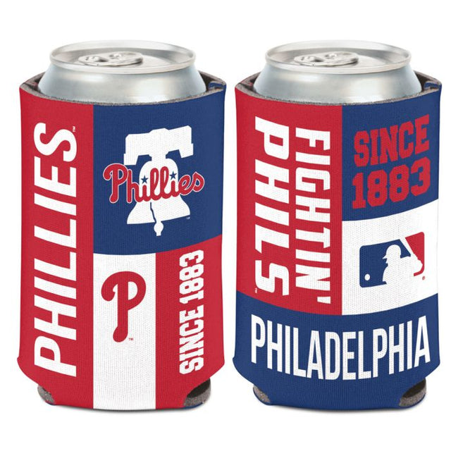 Philadelphia Phillies color block Can Cooler 12 oz.