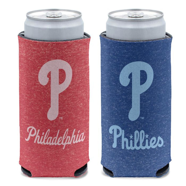 Philadelphia Phillies colored heather 12 oz Slim Can Cooler