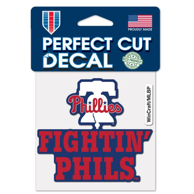 Philadelphia Phillies slogan Perfect Cut Color Decal 4" x 4"