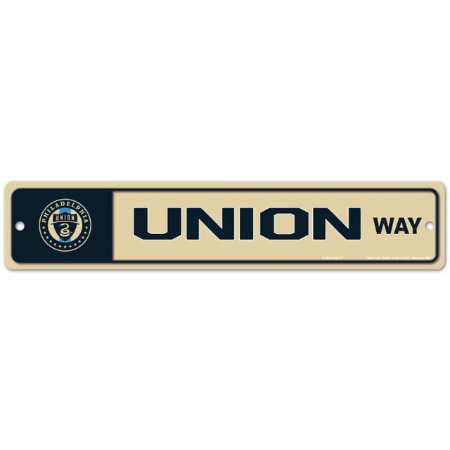Philadelphia Union Street / Zone Sign 3.75" x 19"