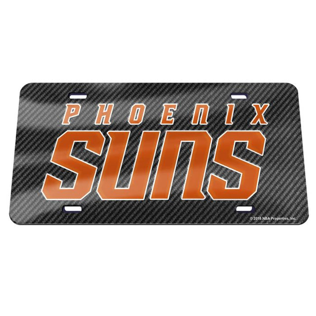 Matrícula acrílica especial de los Phoenix Suns CARBON