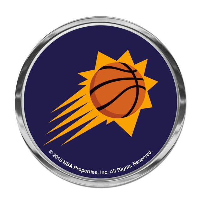 Emblema abovedado de metal cromado de los Phoenix Suns