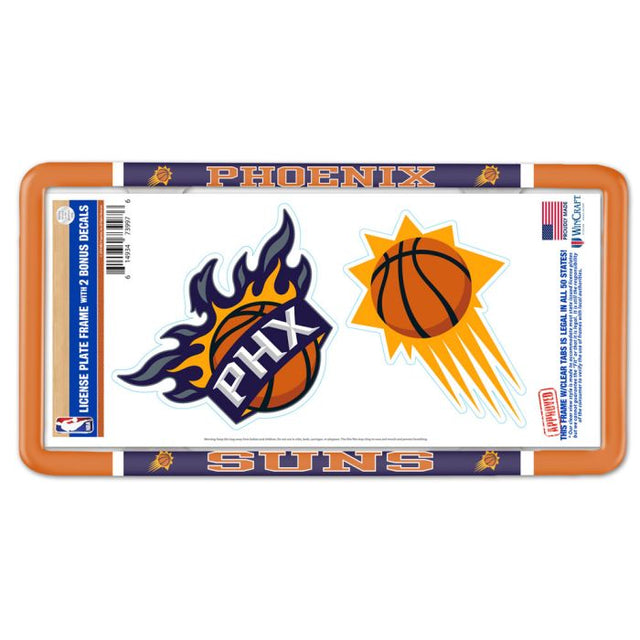 Marco fino para matrícula de los Phoenix Suns: plástico con calcomanía