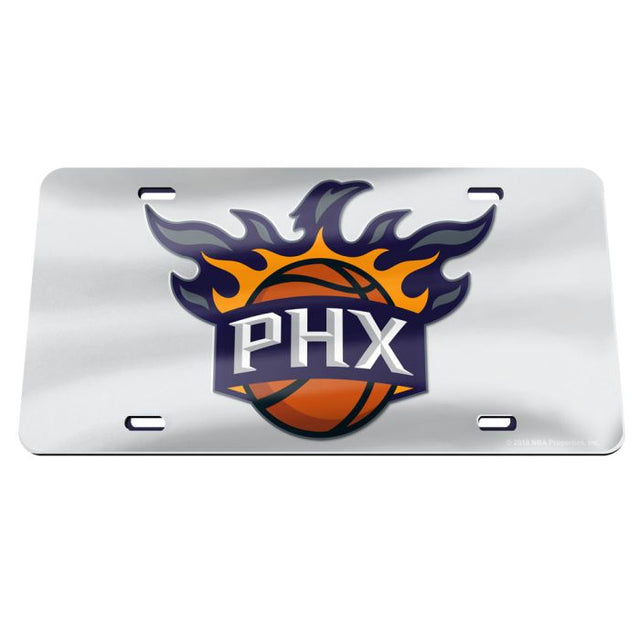 Matrícula especial acrílica color PLATA de los Phoenix Suns