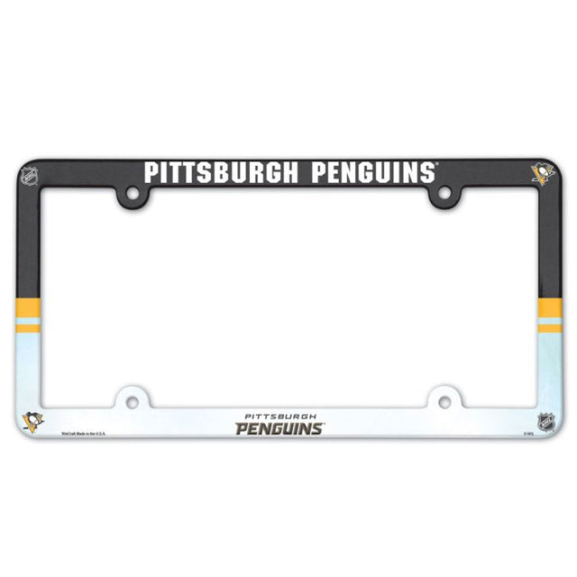 Pittsburgh Penguins Lic Plate Frame Full Color