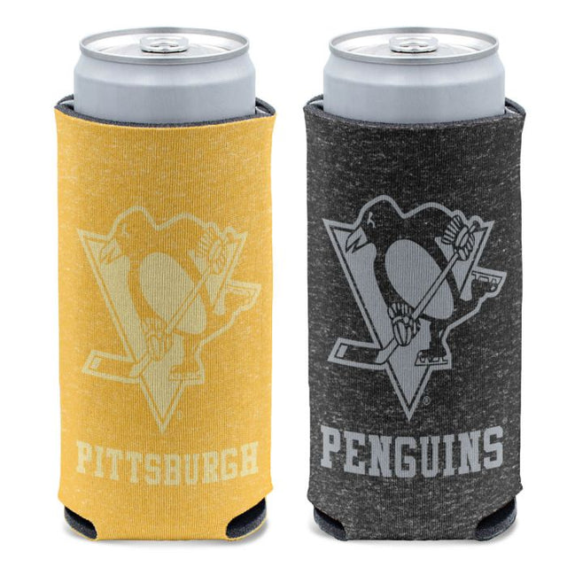 Pittsburgh Penguins colored heather 12 oz Slim Can Cooler
