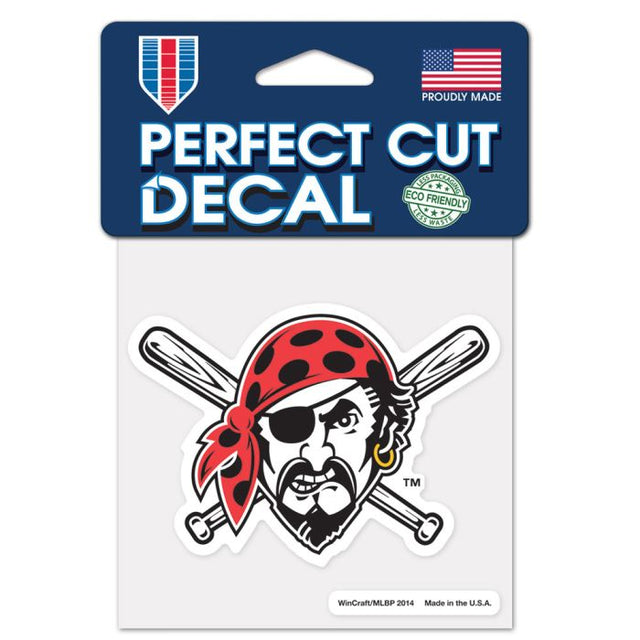 Pittsburgh Pirates JOLLY ROGER Perfect Cut Color Decal 4" x 4"