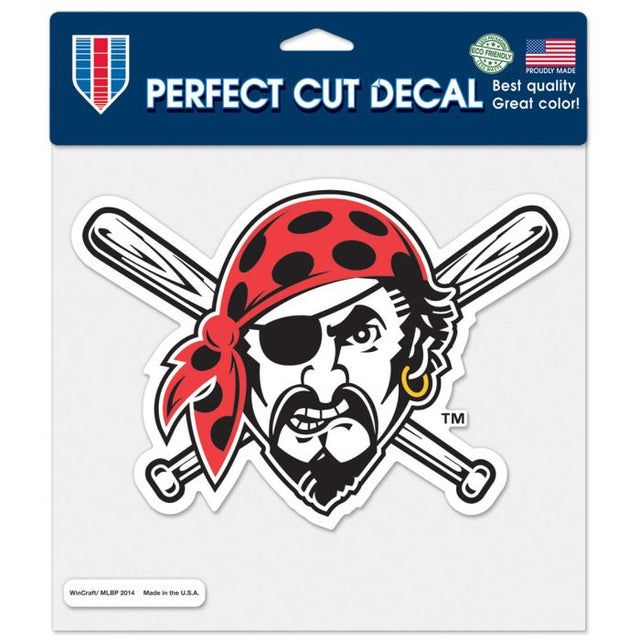 Pittsburgh Pirates JOLLY ROGER Perfect Cut Color Decal 8" x 8"