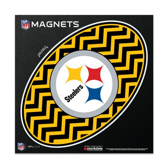 Pittsburgh Steelers CHEVRON Outdoor Magnets 6" x 6"