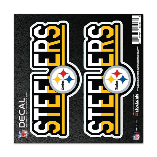 Pittsburgh Steelers COLOR DUO All Surface Decal 6" x 6"