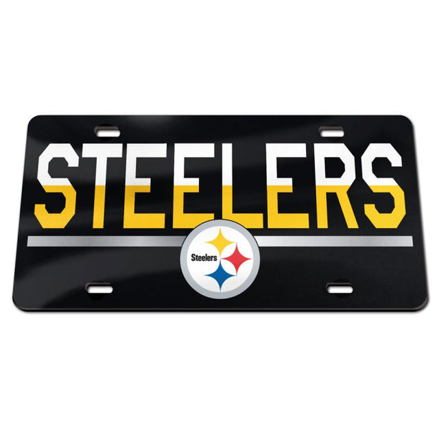 Pittsburgh Steelers COLOR DUO Specialty Acrylic License Plate
