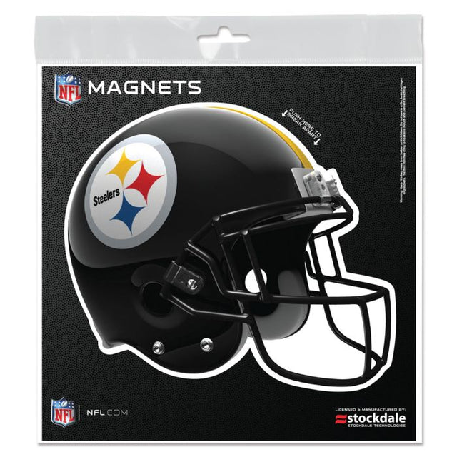 Pittsburgh Steelers HELMET Outdoor Magnets 6" x 6"