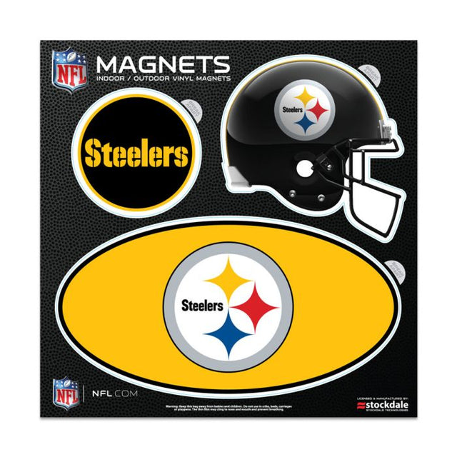 Pittsburgh Steelers Outdoor Magnets 6" x 6"