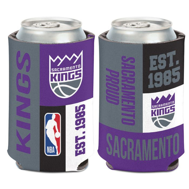 Enfriador de latas con bloques de colores de Sacramento Kings, 12 oz.