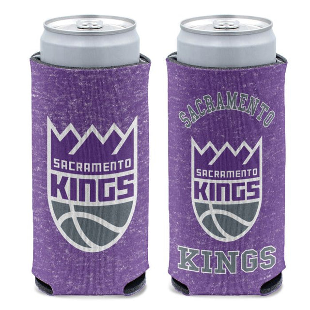 Enfriador de latas delgado de 12 oz con diseño de los Sacramento Kings en color jaspeado