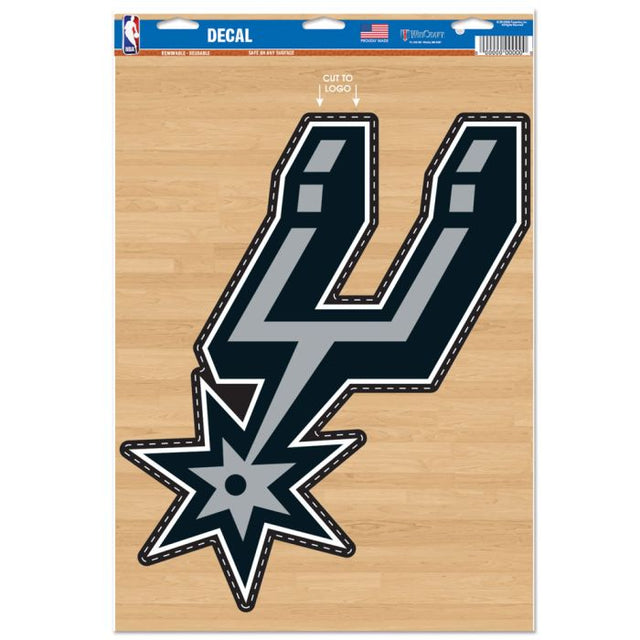 Calcomanía multiusos de 1 pieza de los San Antonio Spurs, 11" x 17"