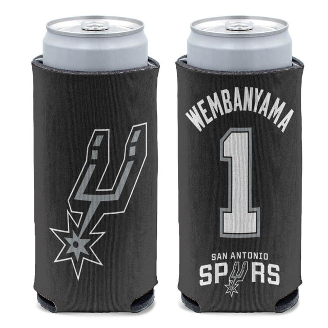 San Antonio Spurs 12 oz Slim Can Cooler Victor Wembanyama