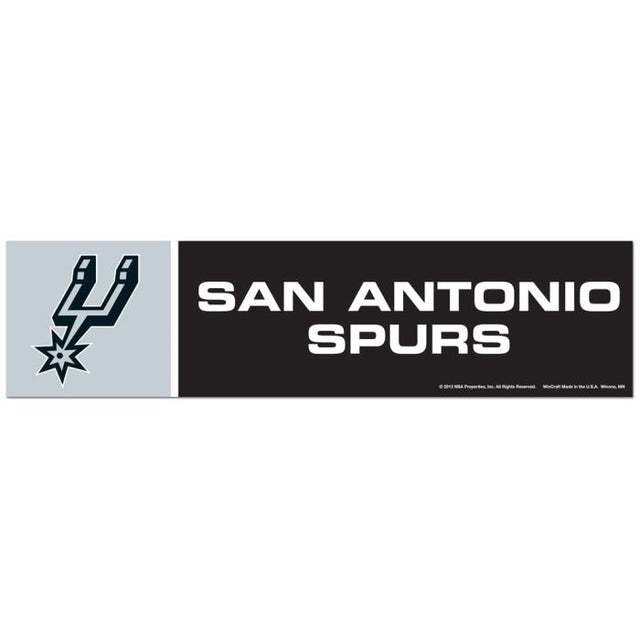 San Antonio Spurs Bumper Strip 3" x 12"