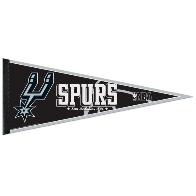 Banderín clásico de los San Antonio Spurs, en cartulina de 12" x 30"
