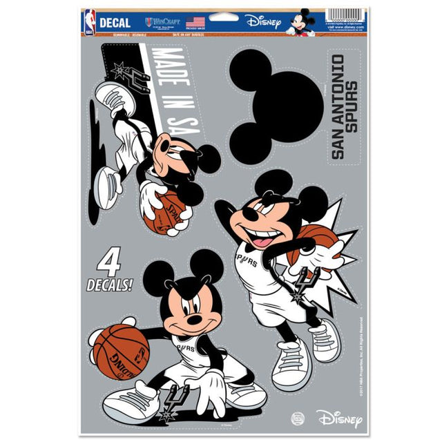 Calcomanía multiusos de San Antonio Spurs / Disney de 11" x 17"
