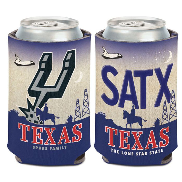 San Antonio Spurs LICENSE PLATE Can Cooler 12 oz.