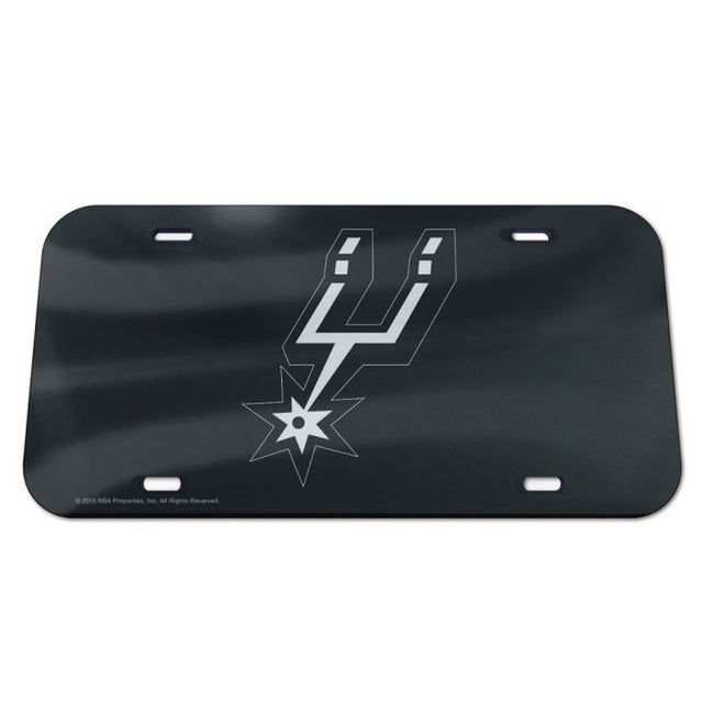 Placa de matrícula acrílica especial con el logotipo de los San Antonio Spurs