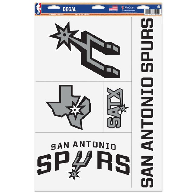San Antonio Spurs Multi Use Decal 11" x 17"