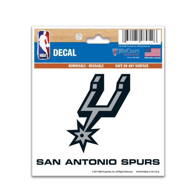 Calcomanía multiusos de los San Antonio Spurs de 3" x 4"
