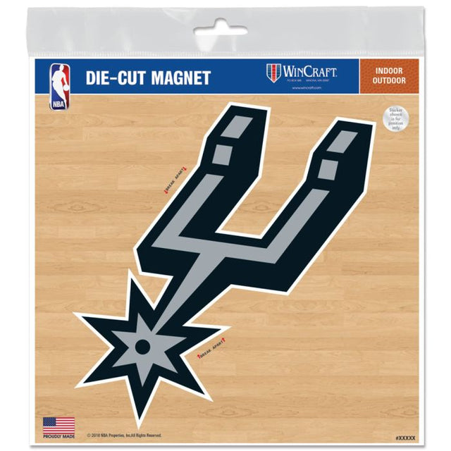 Imanes para exteriores de los San Antonio Spurs, 12" x 12"