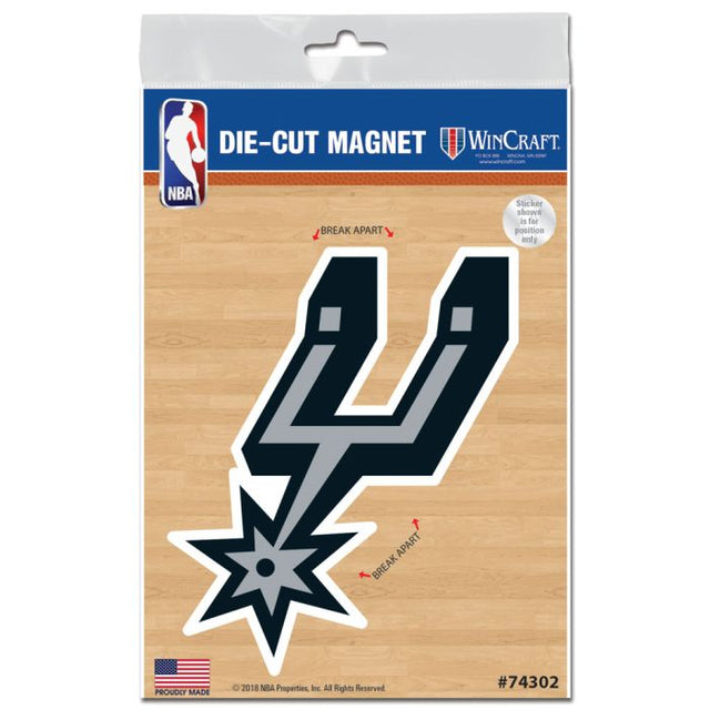 Imanes para exteriores de los San Antonio Spurs de 3" x 5"