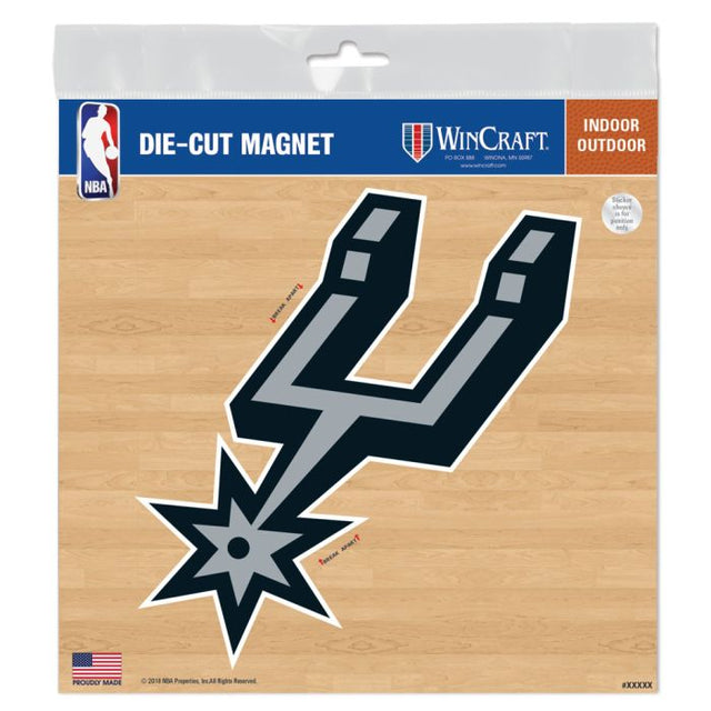 Imanes para exteriores de los San Antonio Spurs, 6" x 6"