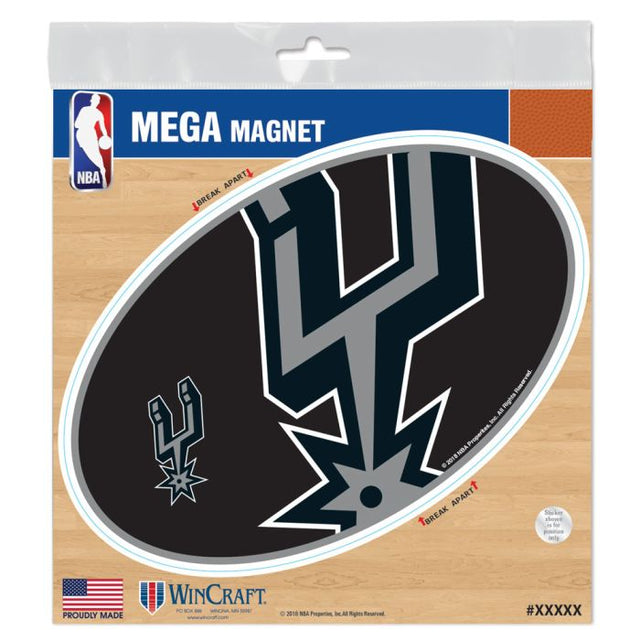 Imanes para exteriores de los San Antonio Spurs, 6" x 6"