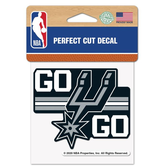San Antonio Spurs SLOGAN Perfect Cut Color Decal 4" x 4"