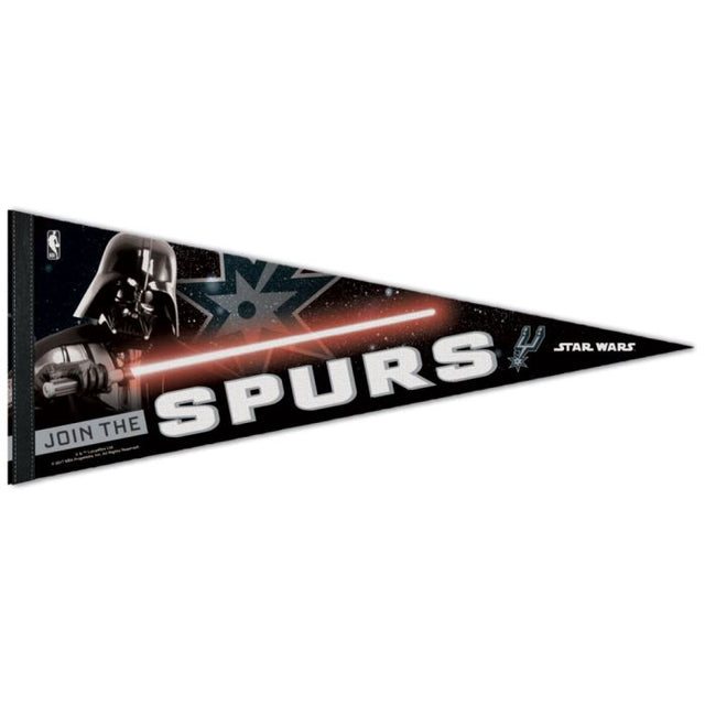 Banderín premium de Star Wars de los San Antonio Spurs de 12" x 30"