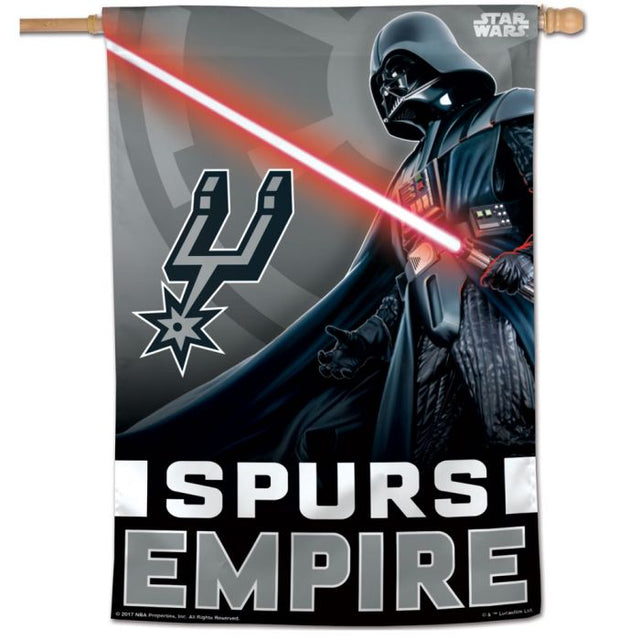 Bandera vertical de Star Wars de los San Antonio Spurs de 28" x 40"