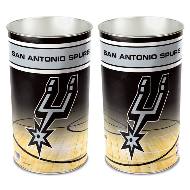 San Antonio Spurs Wastebasket - tapered 15"H