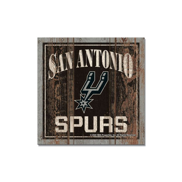 San Antonio Spurs Wooden Magnet 3" X 3"
