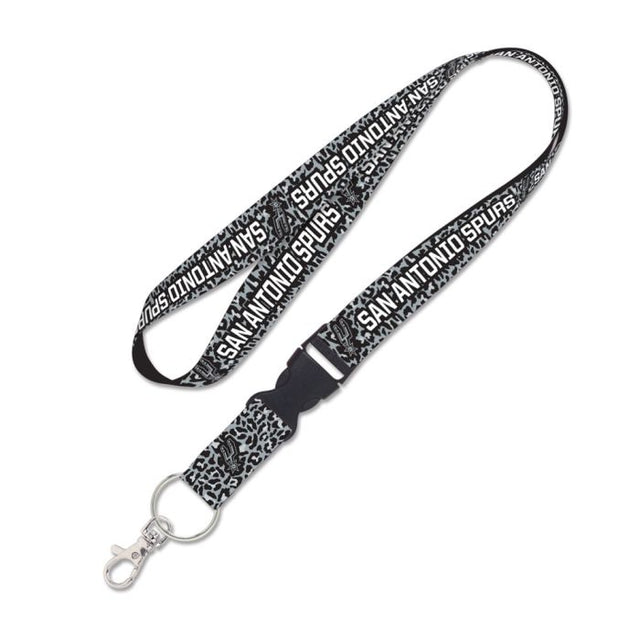 San Antonio Spurs leopard Lanyard w/detachable buckle 1"